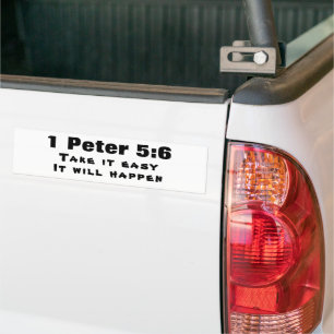 Pegatina Para Coche 1 Pedro 5:6 Sé Humilde Sucederá