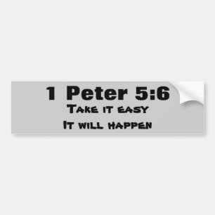 Pegatina Para Coche 1 Peter 5:6 Sé Humilde, Sucederá