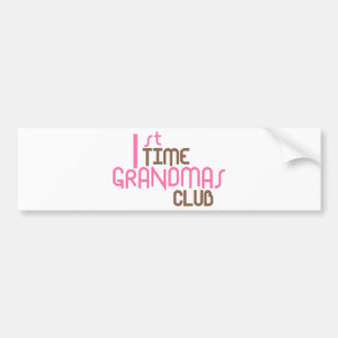 Pegatina Para Coche 1r Club de las abuelas del tiempo (rosa)