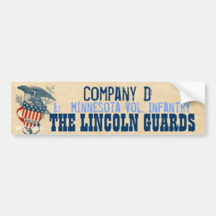 Pegatina Para Coche 1r Minnesota Vol. Infantry Company D