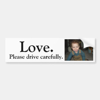 Pegatina Para Coche 20080303OverallsSmile, amor., conducen por favor
