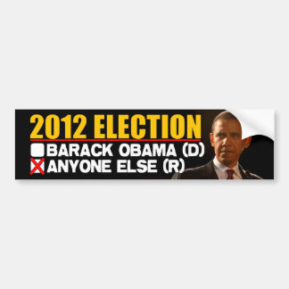 Pegatina Para Coche 2012 elección - Obama anti