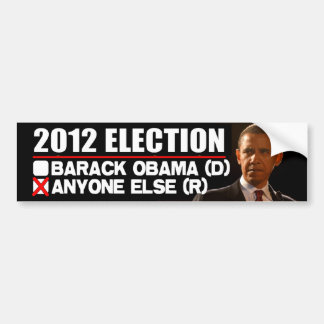 Pegatina Para Coche 2012 elección - Obama anti