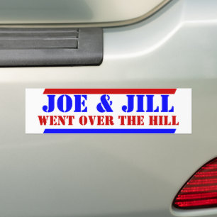 Pegatina Para Coche 2024 Los BIDENS Joe & Jill fueron por la colina