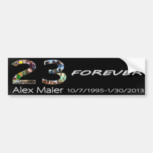 Pegatina Para Coche 23 para siempre Alex Maier