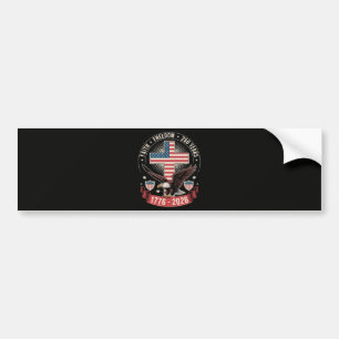 Pegatina Para Coche 250º Aniversario USA Fe Libertad 4 de Julio