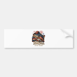 Pegatina Para Coche 250 América 1776 2026 Pesca de Lubina Bandera de E
