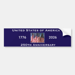 Pegatina Para Coche 250° aniversario bandera estadounidense patriótica