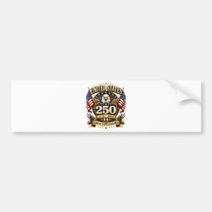 Pegatina Para Coche 250 Aniversario EE. UU. 250 Años 