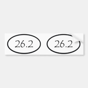 Pegatina Para Coche 26,2 ovalados