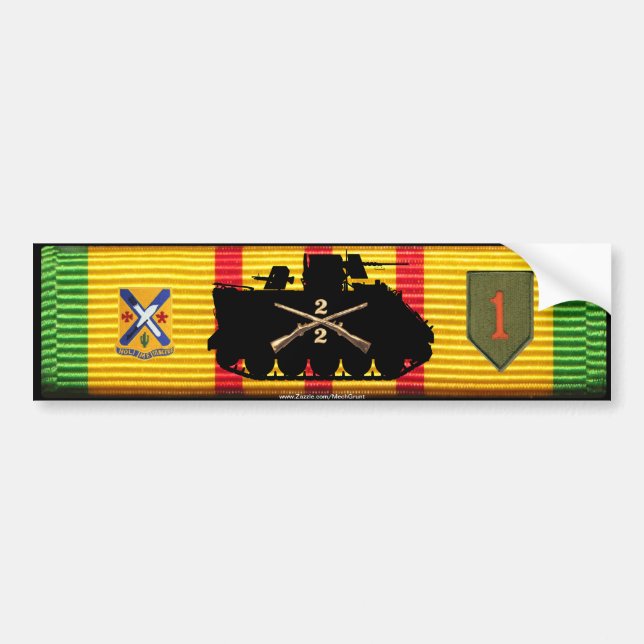 Pegatina Para Coche 2/2o Los Inf siguen y las insignias VSM (Frente)