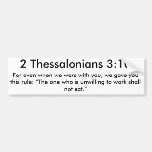 Pegatina Para Coche 2 3:10 de Thessalonians