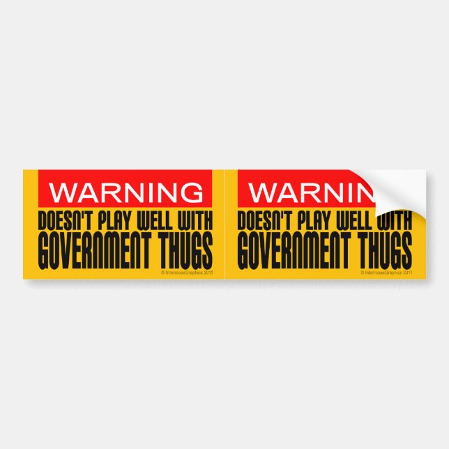 Pegatina Para Coche 2 in-1 no juegan bien con los gamberros del (Frente)