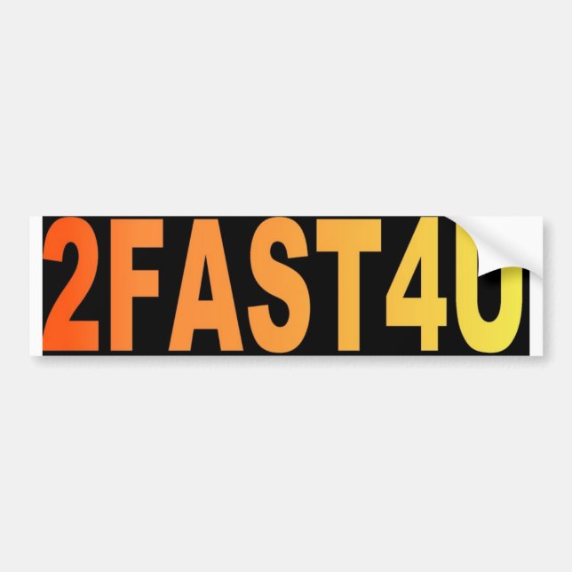 PEGATINA PARA COCHE 2FAST4U (Frente)