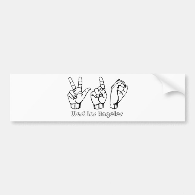 Pegatina Para Coche 310- - Los Ángeles del oeste (Frente)