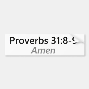 Pegatina Para Coche 31:8 de los proverbios - 9