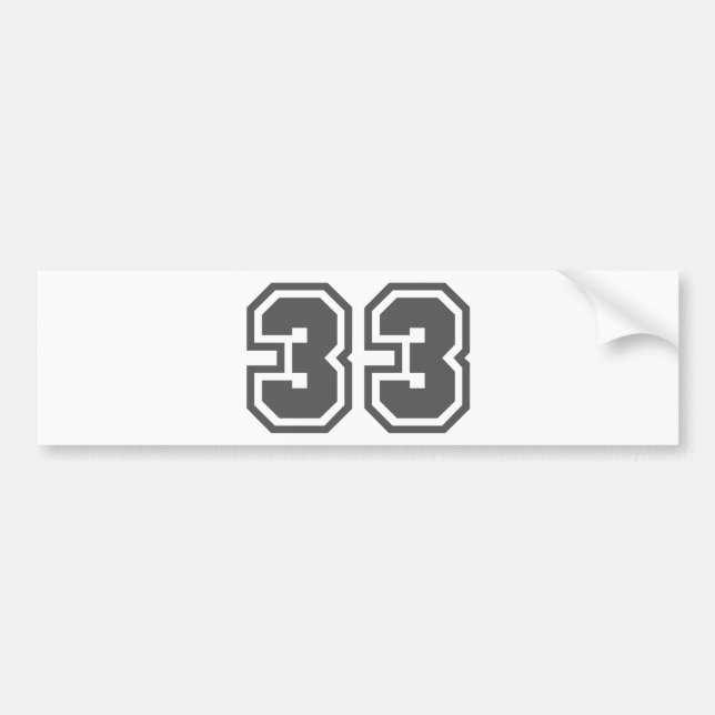 PEGATINA PARA COCHE 33 (Frente)