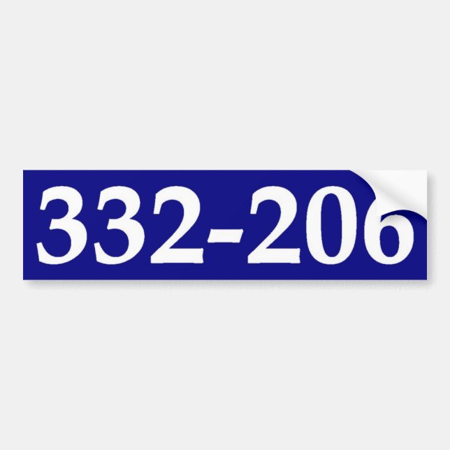 PEGATINA PARA COCHE 332-206. (Frente)