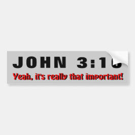 Pegatina Para Coche 3:16 de Juan es realmente ése importante