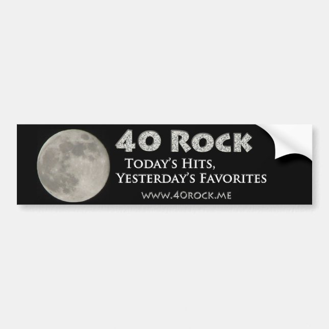 Pegatina Para Coche 40 roca Bumpersticker de radio (Frente)