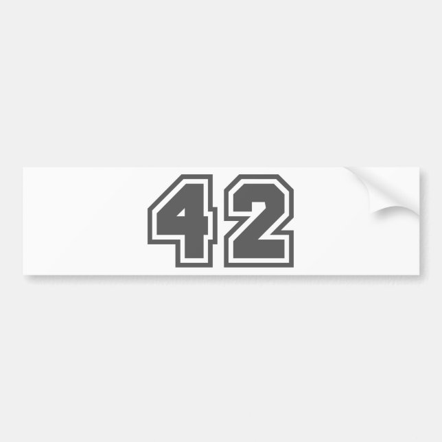 PEGATINA PARA COCHE 42 (Frente)