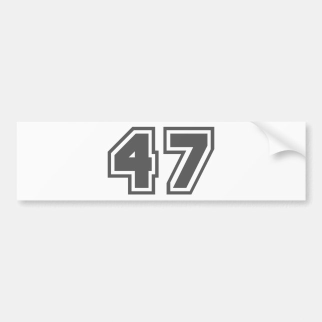 PEGATINA PARA COCHE 47 (Frente)