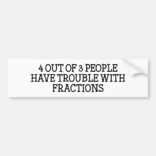 Pegatina Para Coche 4 De Cada 3 Personas