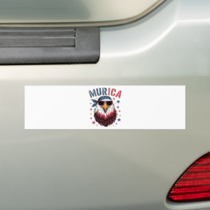 Pegatina Para Coche 4 de julio Patriótico Divertido Águila EE. UU.
