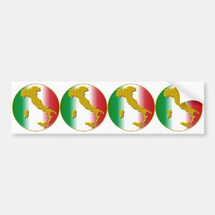 Pegatina Para Coche 4 stickers carosserie automobile viva italia