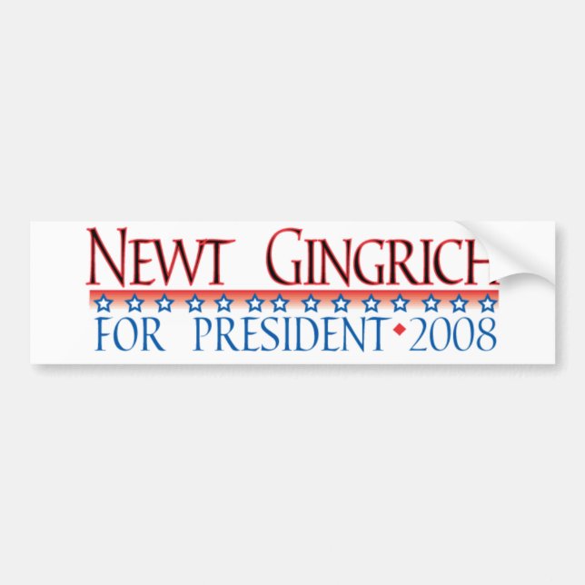 Pegatina Para Coche 4prez-gingrich (Frente)