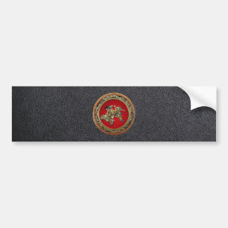 Pegatina Para Coche [500] Hokusai - Shoki Riding Shishi Lion