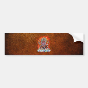 Pegatina Para Coche [500] Thangka tibetano - Deidad furiosa Hayagriva