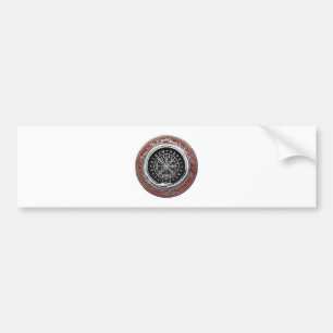 Pegatina Para Coche [500] Vegvisir - Viking Silver Magic Runic Compass