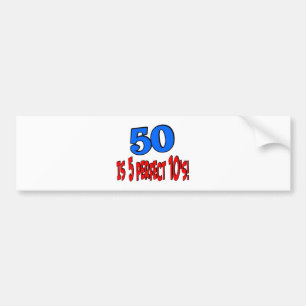 Pegatina Para Coche 50 es 5 10s perfectos (AZULES)