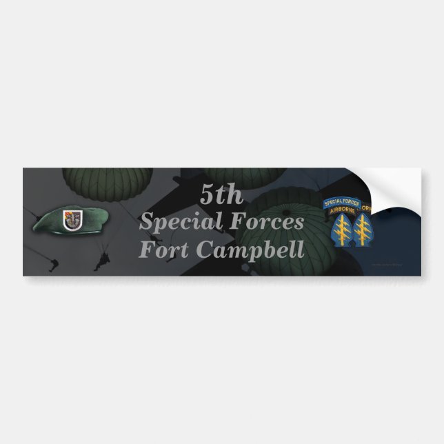Pegatina Para Coche 5.ª fuerza especial fuerte campbell Bumper Sticker (Frente)