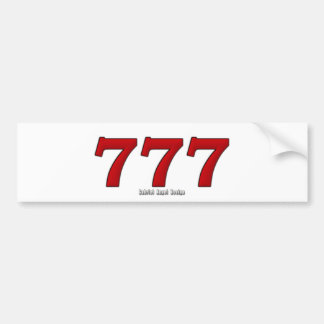 PEGATINA PARA COCHE 777