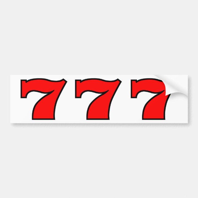 PEGATINA PARA COCHE 777 (Frente)