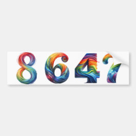 PEGATINA PARA COCHE 8647 ANTI TRUMP PRO DEMOCRACIA