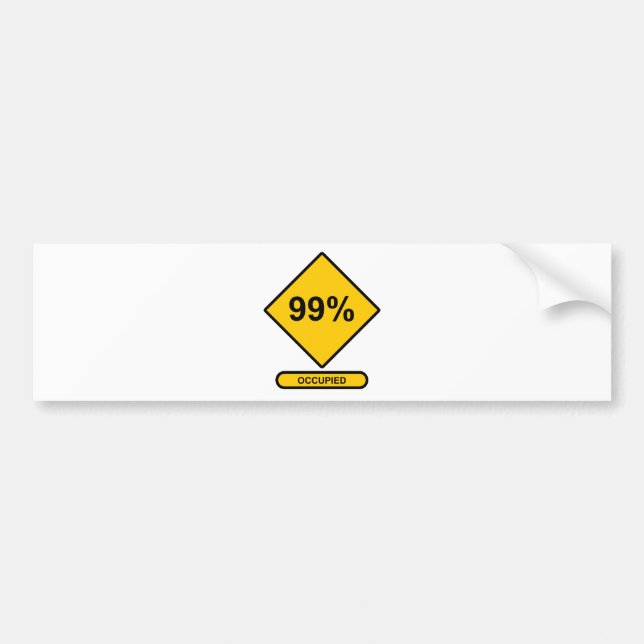 Pegatina Para Coche 99% ocupado (Frente)