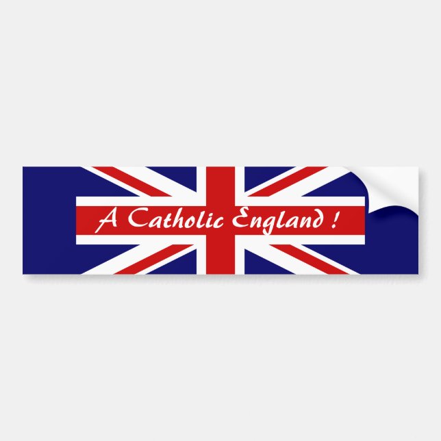 PEGATINA PARA COCHE A CATHOLIC ENGLAND ! (Frente)