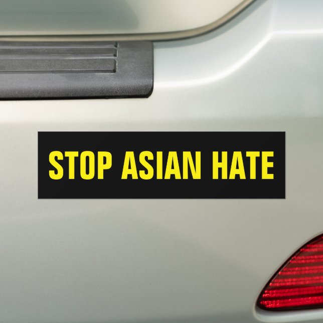 Pegatina Para Coche AAPI Stop Asian Hate (en coche)