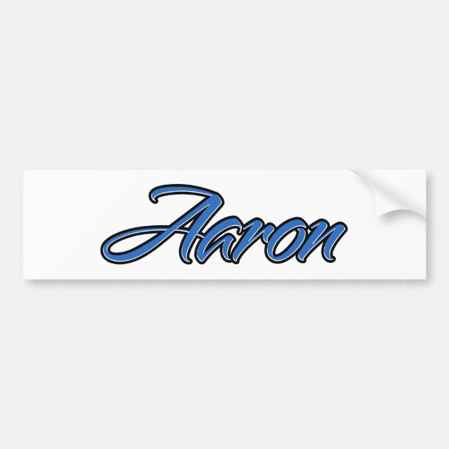 Pegatina Para Coche Aaron Name blue Aufkleber Sticker Autoaufkleber (Frente)