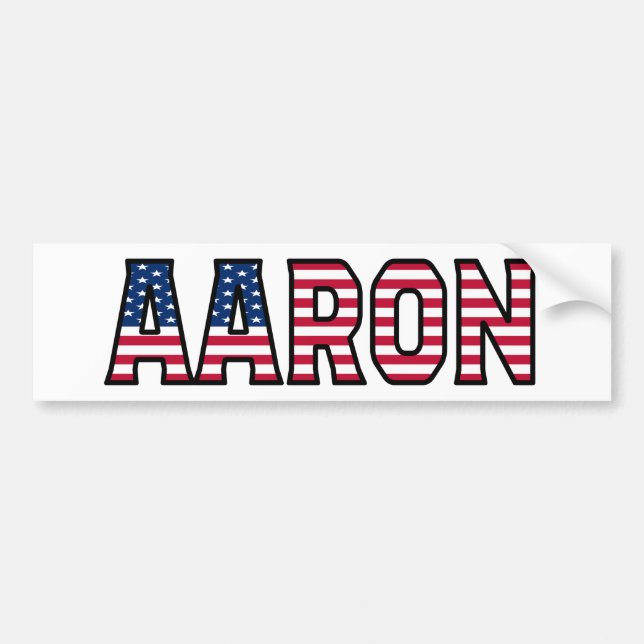 Pegatina Para Coche Aaron Name Vorname USA Aufkleber Sticker Auto (Frente)
