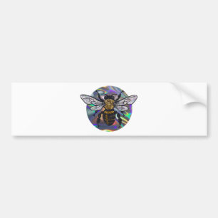 Pegatina Para Coche abeja con joyas