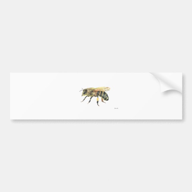 Pegatina Para Coche Abeja de burbujas (Frente)