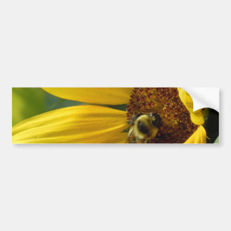 Pegatina Para Coche Abeja en el girasol