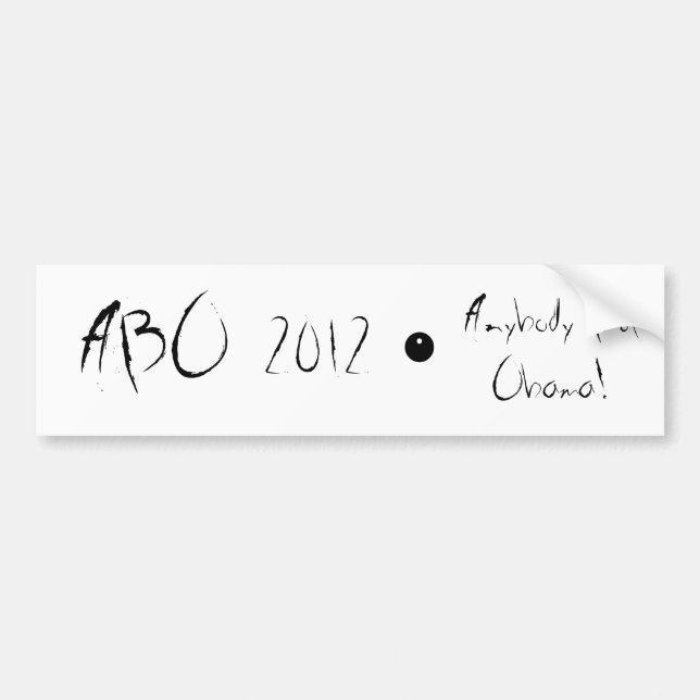 PEGATINA PARA COCHE ABO 2012 (Frente)