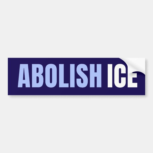 Pegatina Para Coche Abolish ICE Political Anti Trump (Frente)