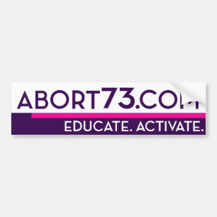 Pegatina Para Coche Abort73.com/educa. Active