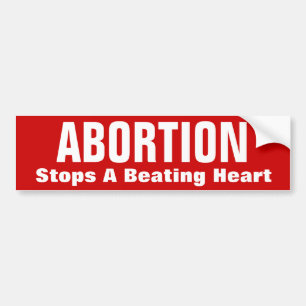 Pegatina Para Coche ABORTO, corazón de derrota de las paradas A